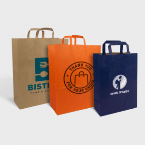 Sacs en papier à anses plates