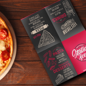 Dépliant 2 plis croisés -  4 volets