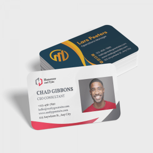 Cartes de visite en plastique blanc (PVC)