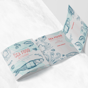 Dépliant 3 plis roulés - 4 volets