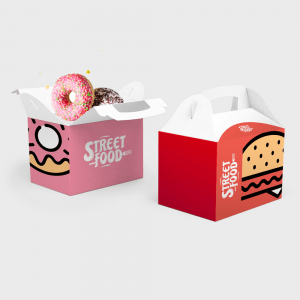 Boîte à emporter avec poignée