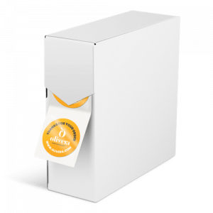 Étiquettes en PVC blanc