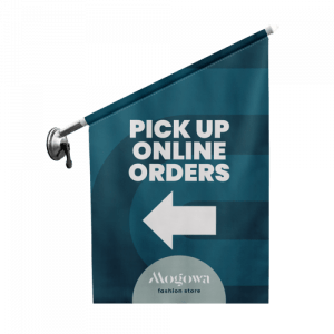 Drapeau pour vitre avec ventouse